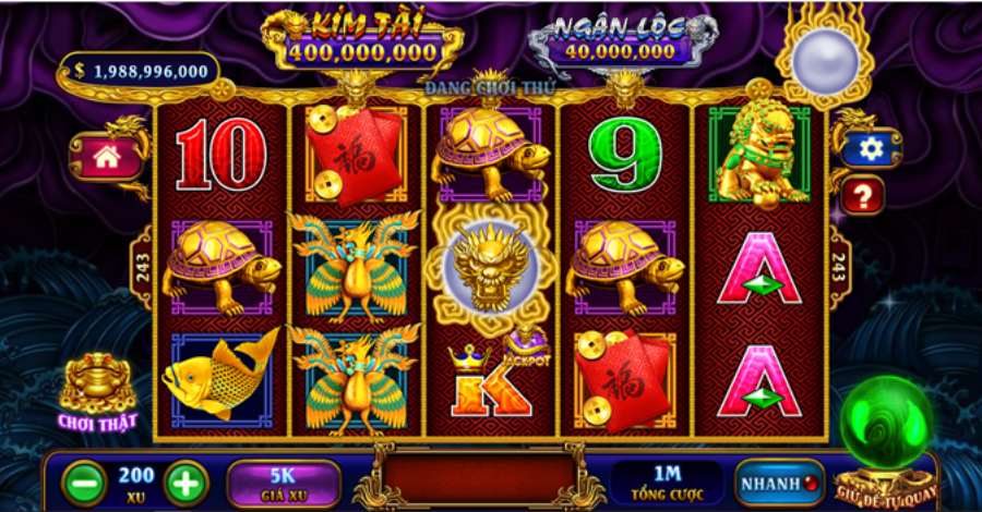 Ưu điểm tựa game quay thưởng Ngũ Long tại web cược 789club